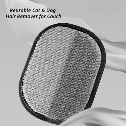 Pet Hair Remover Mitt, Electrostatic Static Pet Hair Removal Gloves, Reusable Washable Dog & Cat Fur Cleaner for Couch, Furniture, Carpet, Car Seats & Bedding Fur Removal Tool