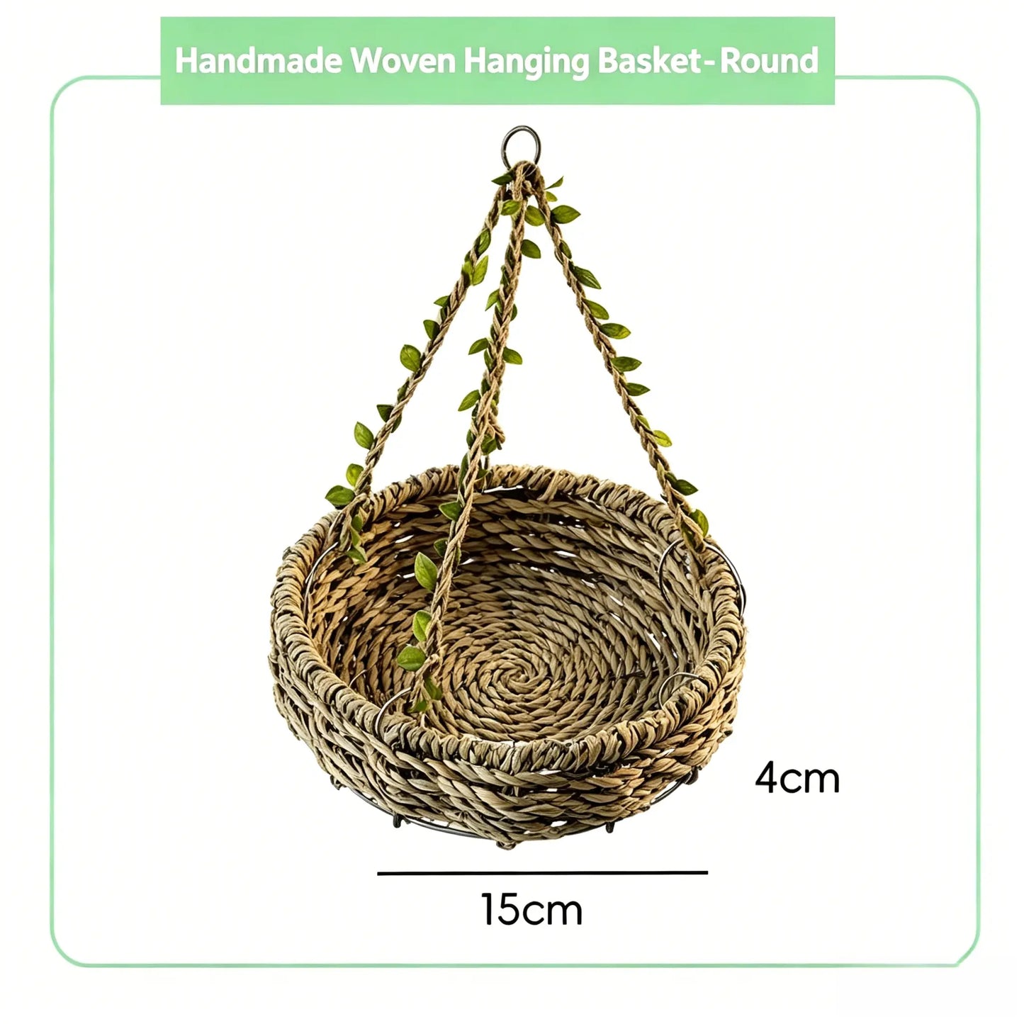 Hanging Bird Swing Bed for Small Birds, Woven Bird Hammock Perch with Hooks and Mesh Bottom, Cage Resting Nest Toy for Parakeets, Budgies, Cockatiels, Lovebirds & Finches
